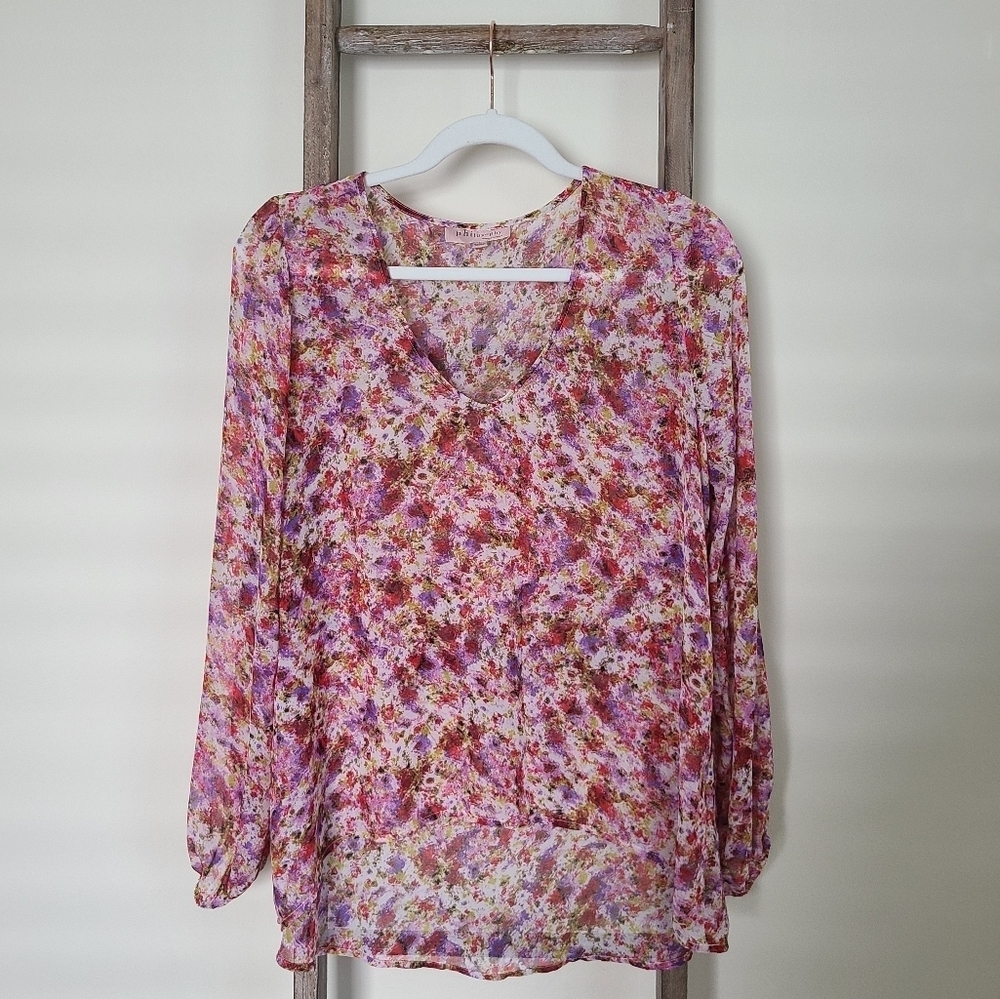 ⭐️40% Off⭐️ Philosophy Republic Clothing Floral Sheer Blouse